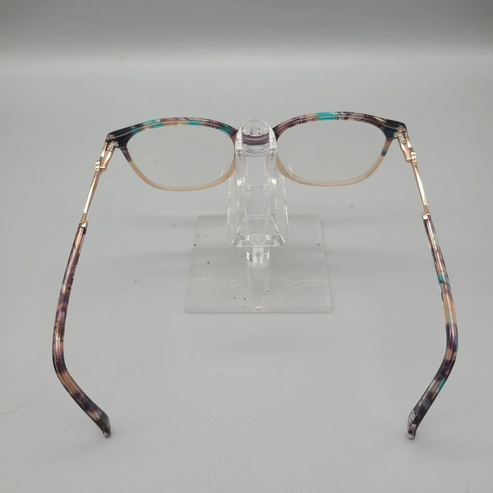 Bulova Bremerton Blue Multi Rose Gold Crystal Eyeglasses Frames 51-18-140